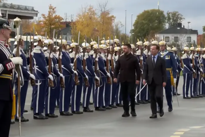 Зеленський прибув до Королівства Швеція